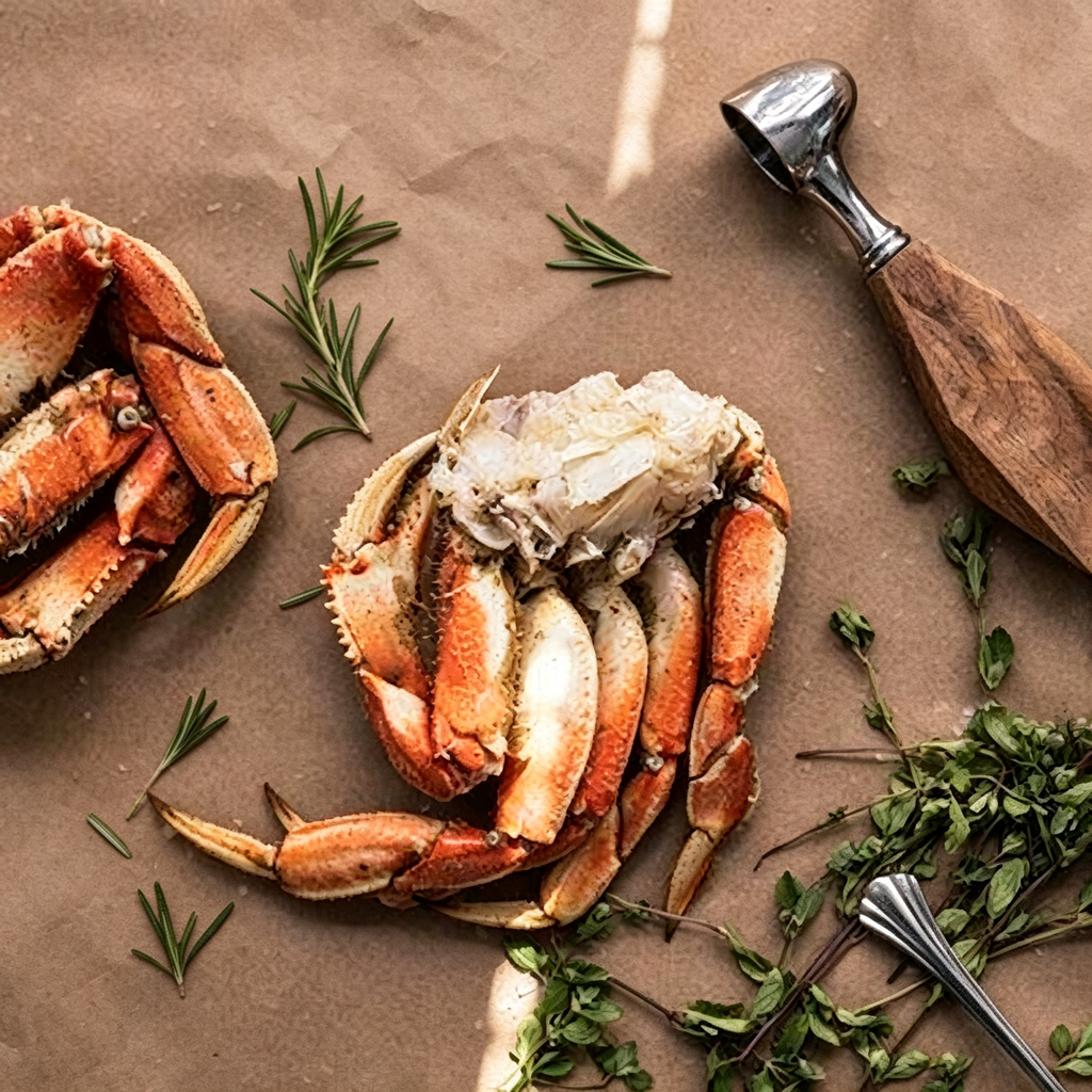 Cooked Frozen Dungeness Crab Pieces, Split Crab Segments