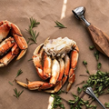 Cooked Frozen Dungeness Crab Pieces, Split Crab Segments