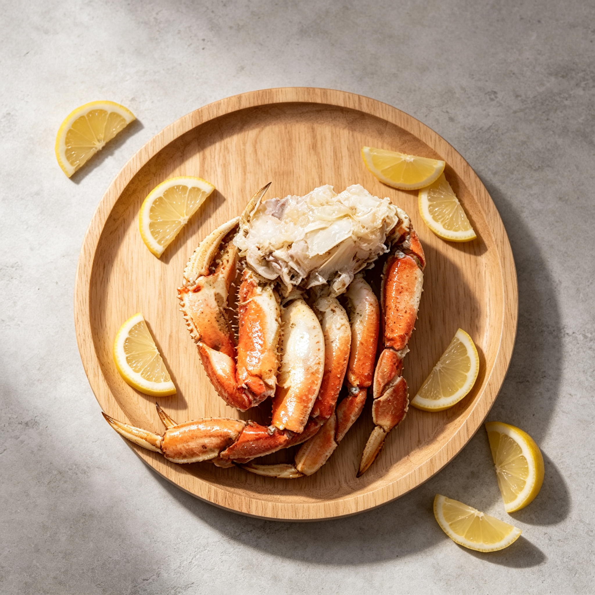 Cooked Frozen Dungeness Crab Pieces, Split Crab Segments