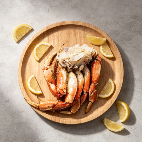 Cooked Frozen Dungeness Crab Pieces, Split Crab Segments