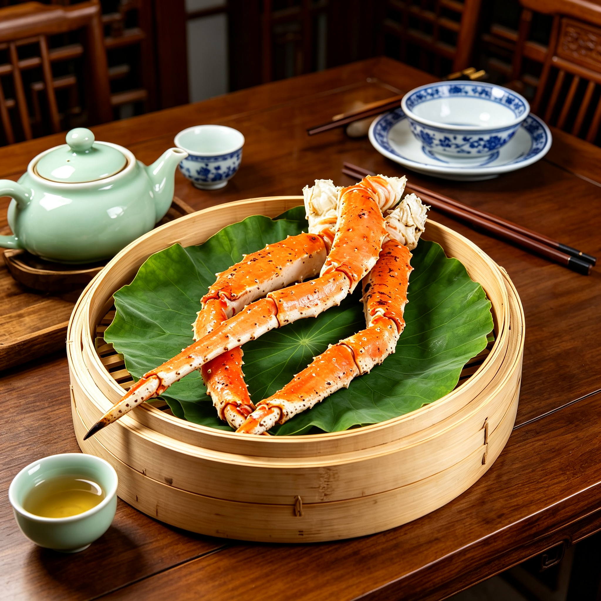 Frozen Cooked King Crab Legs, Premium Seafood