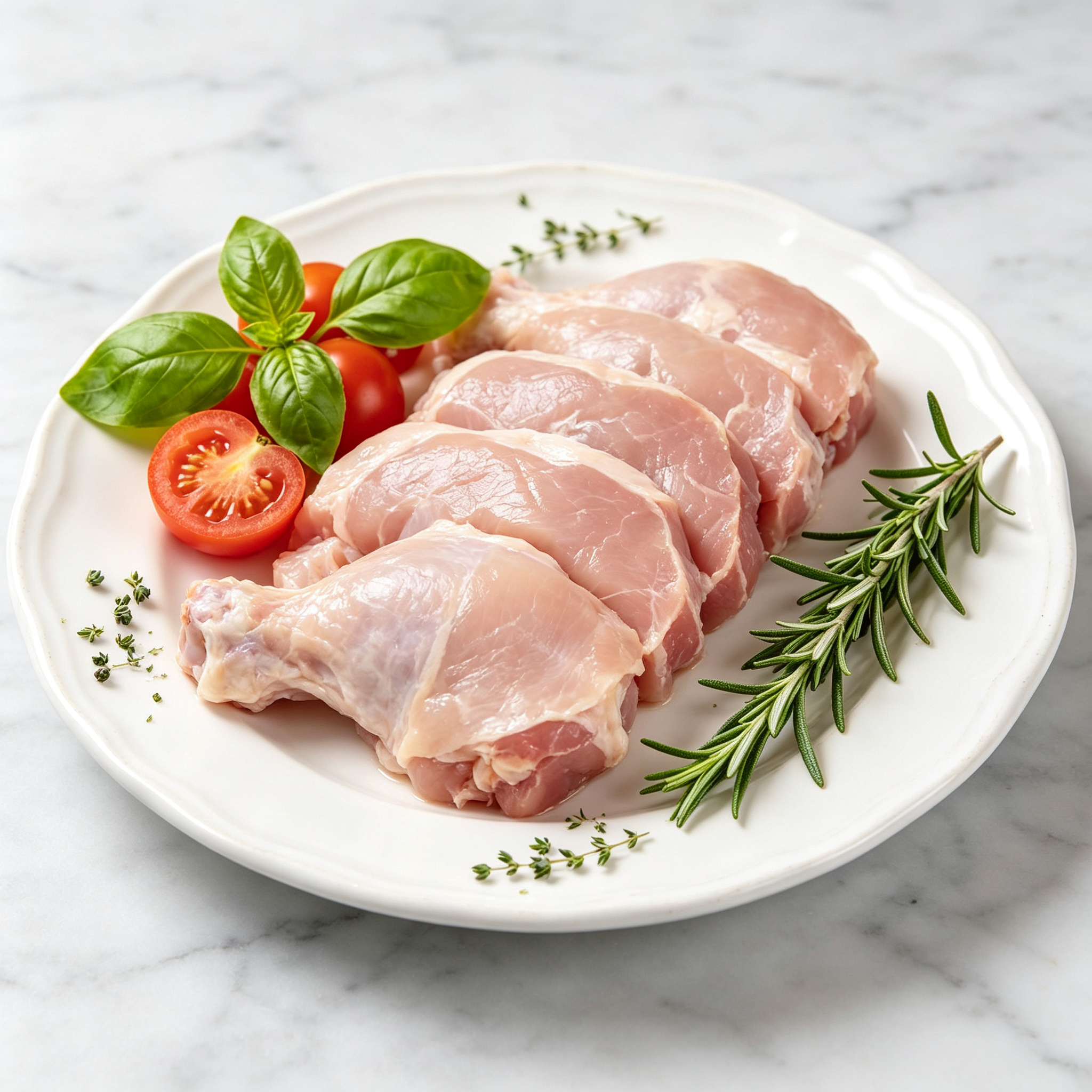 Raw Ribeye Steak, Grain-Fed Marble Beef Steak