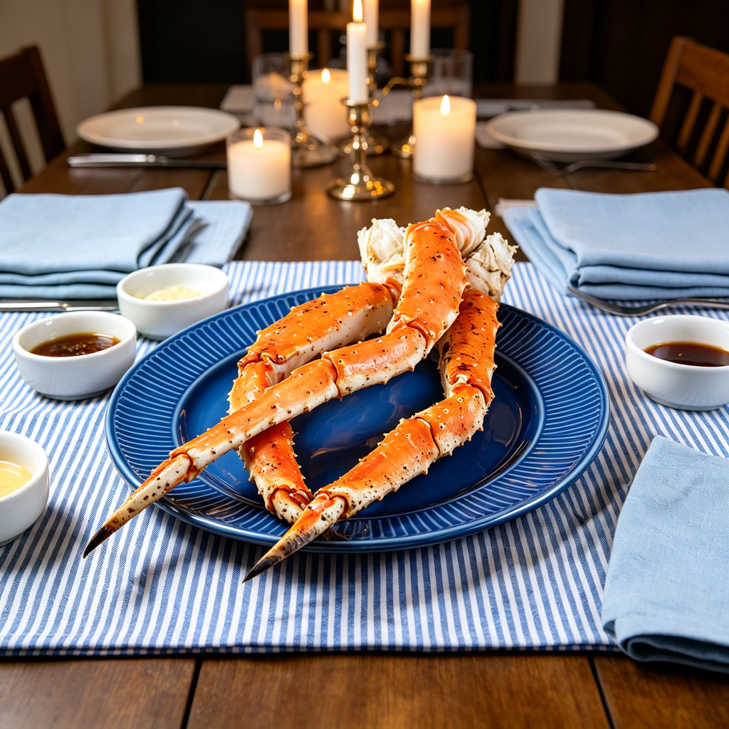 Frozen Cooked King Crab Legs, Premium Seafood
